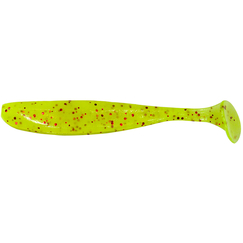 Силикон Keitech Easy Shiner 5" (5 шт/упак) ц:pal#01 chartreuseredflake, Длина силикона: 5" (12.7 см), Расцветка силикона: PAL#01 Chartreuse Red Flake, фото 